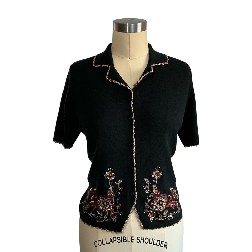 Vintage Koret Petite Cottagecore Button-Up Top: Size S
